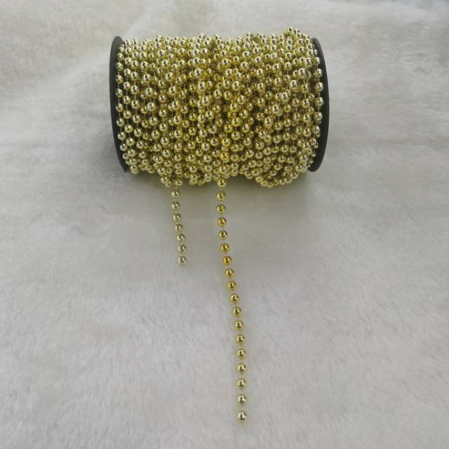 Circular fishing line connected with beads electroplating clothing accessories accessories accessories wedding dress fur accessories details Picture