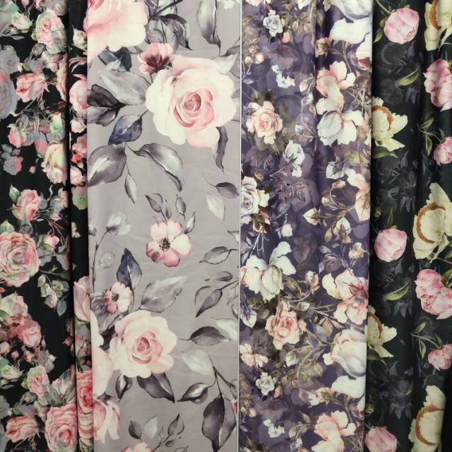 Gothic pattern knitted fabric for clothing, accessories and headwear