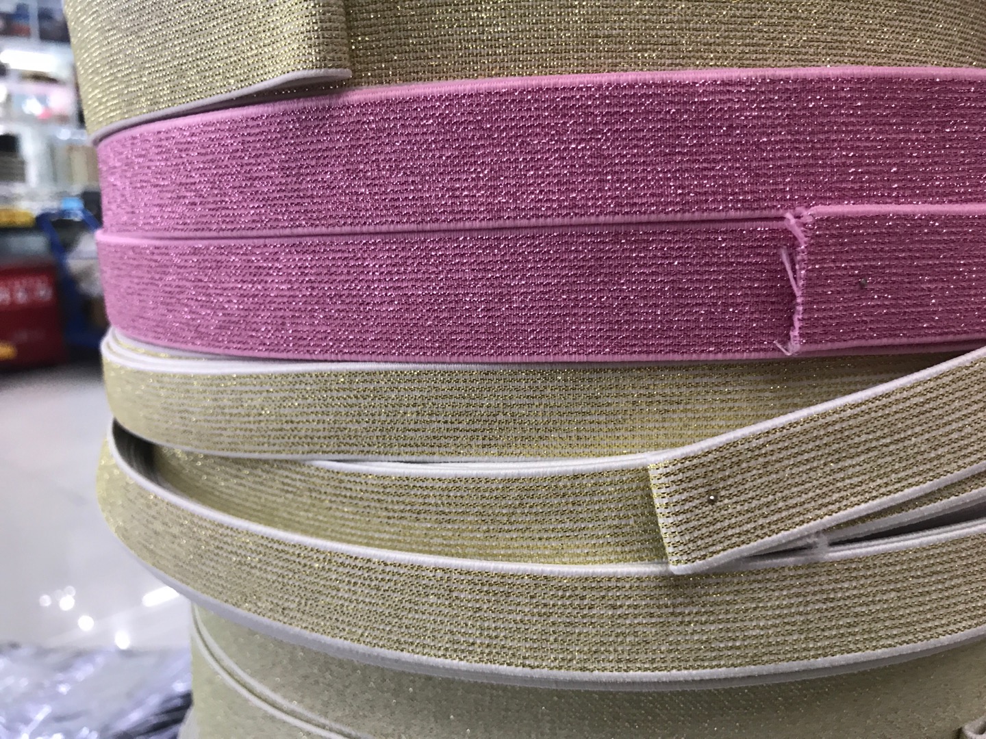 Gold Wire Elastic Band Wholesale 0.4-10Cm Wide Black And White Waistband Elastic Crochet Elastic Band Specification drawing
