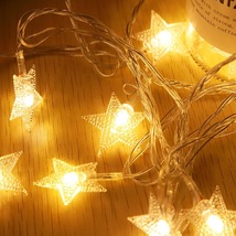 厂家直销LED彩灯裂纹吹塑球五角星灯串圣诞节日婚庆橱窗装饰灯