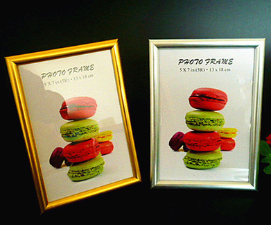 金银色塑料相框像片框摆台挂墙证书广告海报