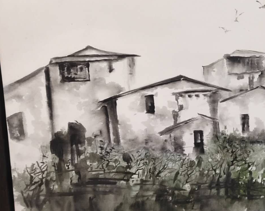 油画/装饰画/手绘油画/客厅沙发背景图/挂画产品图