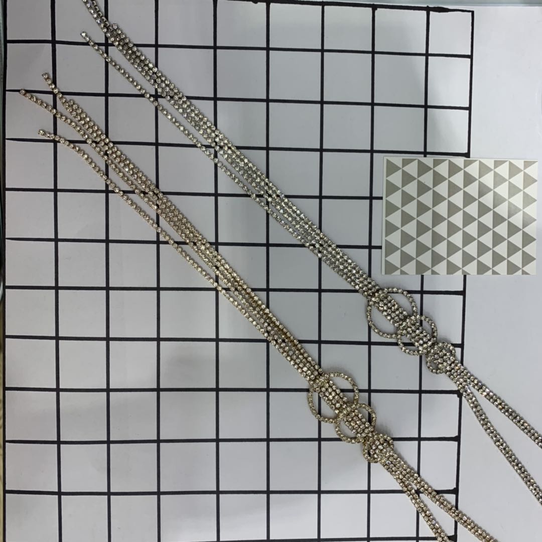 欧美金属感气质长款项链时尚锆石项链简约环保网红饰品细节图