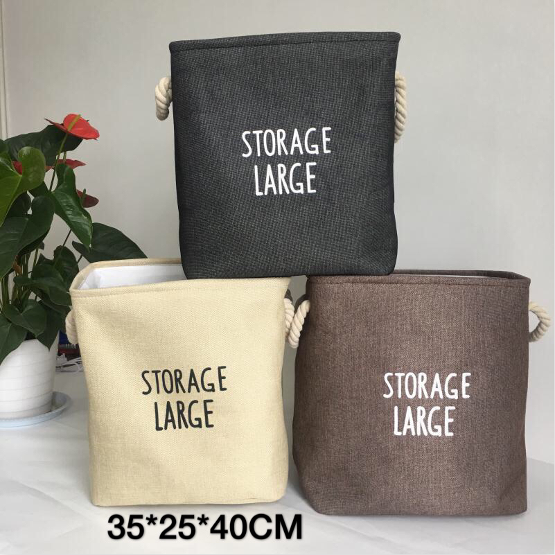 Twine Debris Container Korean Eva Cotton Thickened Storage Box Large Square Dirty Clothes Basket Home Fabric Storage Box