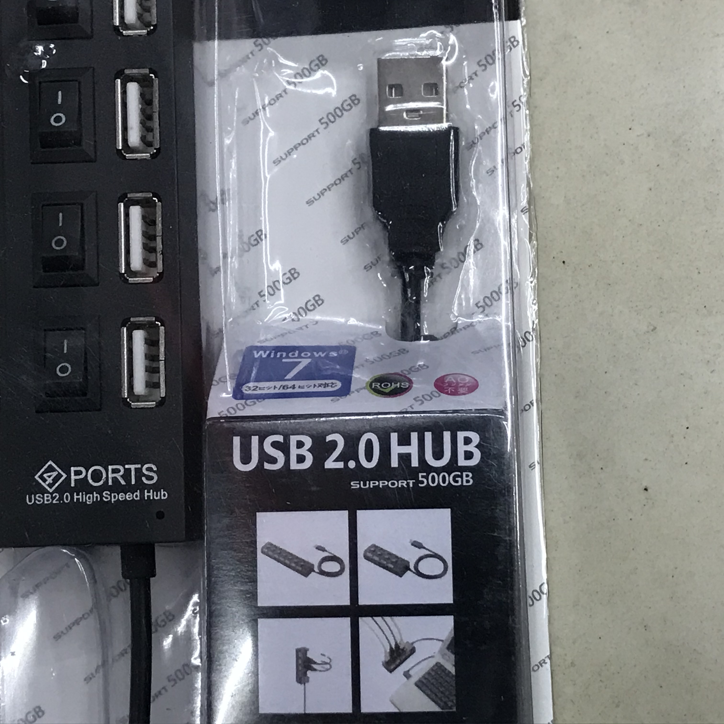 4口笔记本电脑hub集线器带电源 USB拓展转换器细节图