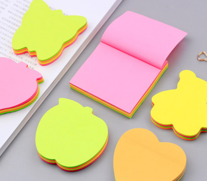 便利贴小学生用便签纸爱心贴纸心形型韩国可爱卡通创意备忘录