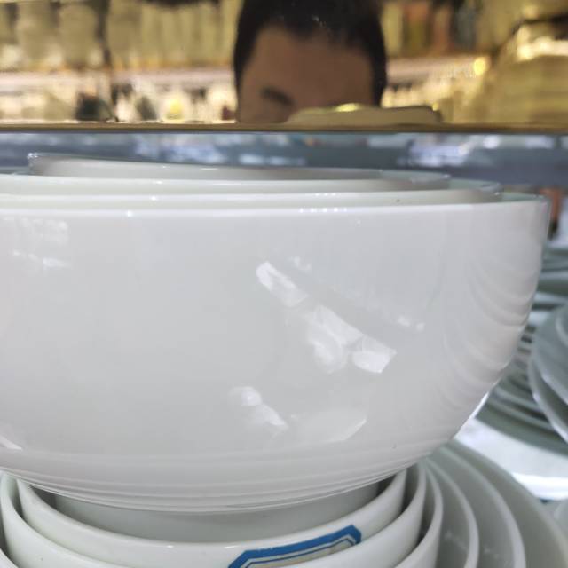 白色陶瓷骨瓷大汤碗