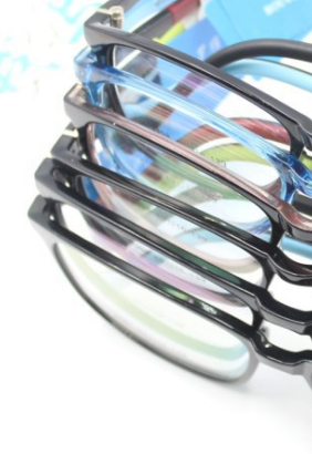 新款TR90近视眼镜架青少年光学眼镜框硅胶腿眼镜产品图