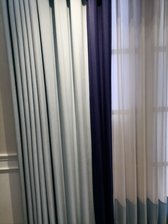 加厚纯色棉麻风卧室遮光窗帘布简约客厅落地窗飘窗帘成品