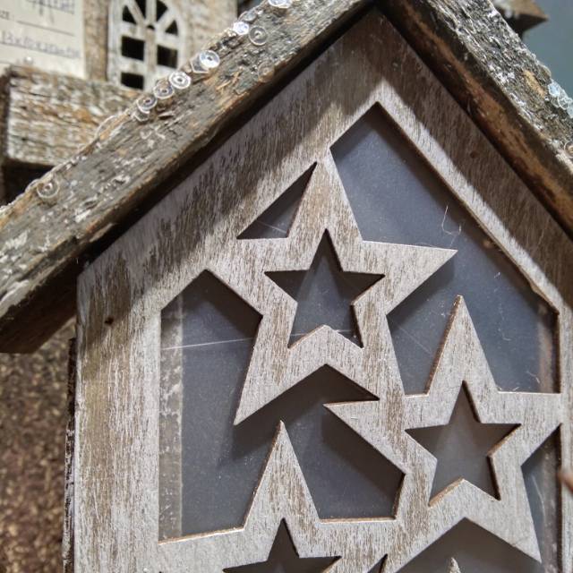 多星星小木屋客餐厅摆件小房子模型细节图