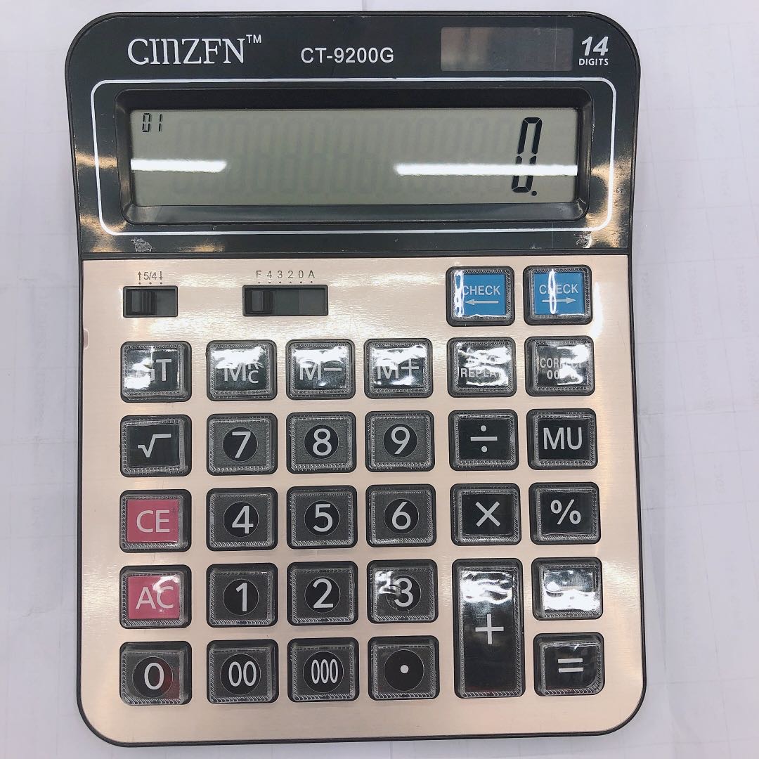 计算机会计专用多功能计算机器大按键大屏幕办公用品可爱大号计算器小号便携小型