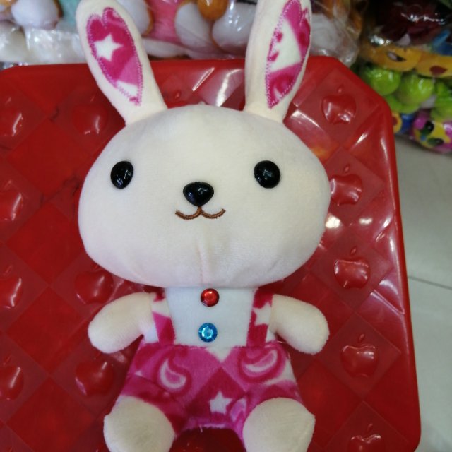 毛绒玩具背带兔