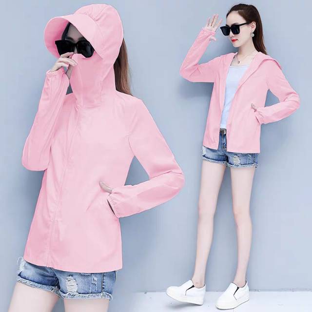 New style of sun protection clothing for driving and cycling, women's summer UV protection, breathable and versatile light jacket details Picture