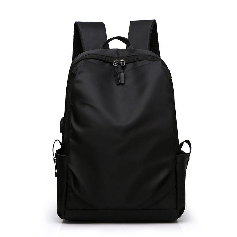 New Nylon Cloth Waterproof Solid Color Japanese And South Korean Men's Backpack Simple Leisure All Stylish Men's Computer Business Backpack