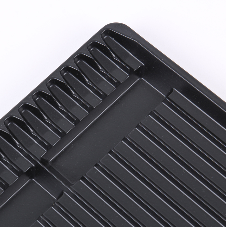 黑色方形系数托盒高档烘焙糕点面包包装托盒款式颜色可定制产品图