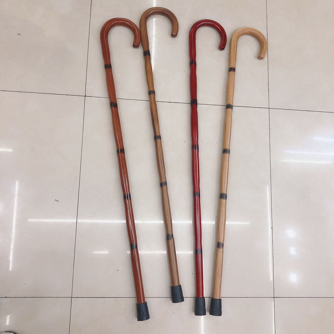 老人实木手柄拐杖椅子拐棍手杖椅凳多功能防滑带凳轻便折叠拐扙