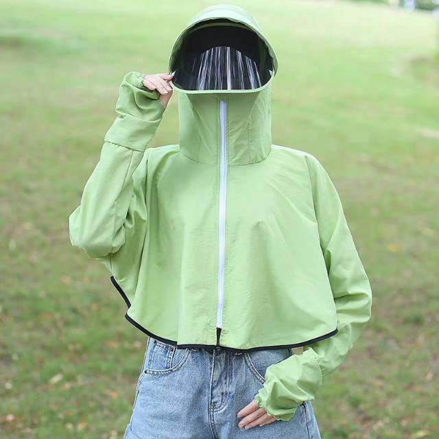 Women's sun-protective clothing with lenses, sun-protective clothes for driving and cycling, women's summer UV protection, breathable and versatile light jackets Specification image