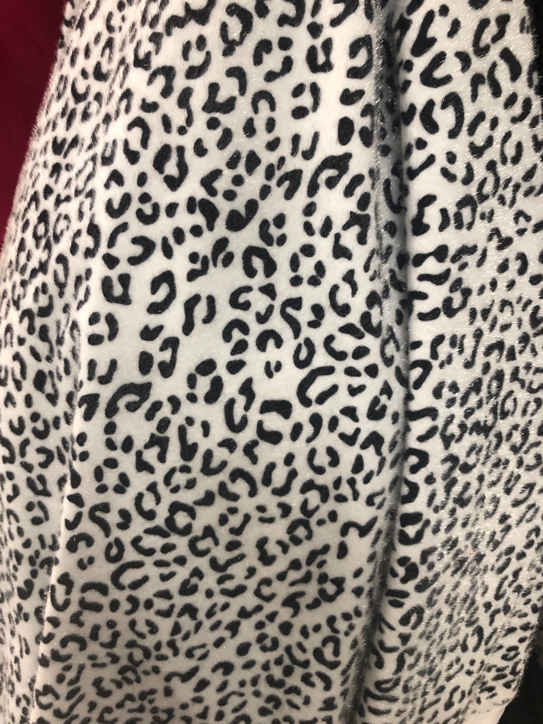 Classic Fashion Trend Personality Color Clear Big Leopard Print Fabric Specification drawing