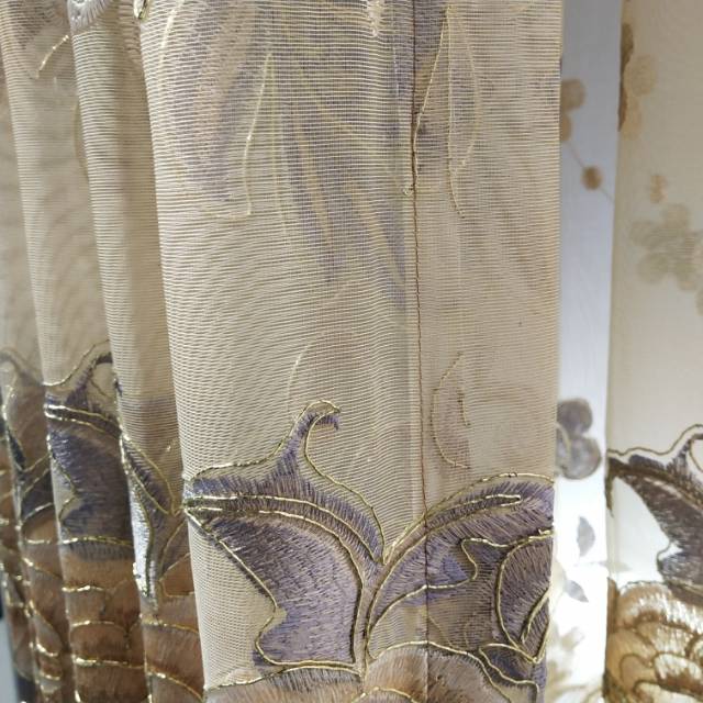 Fashionable and novel curtains for the living room and bedroom with hollowed-out embroidery by Sherry details Picture
