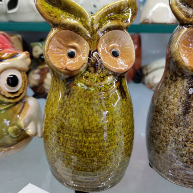 Yiwu quality handicrafts, decorative items, ceramic owls