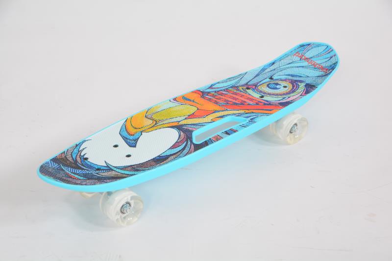 HB128B铝架PU轮带灯儿童大号滑板产品图