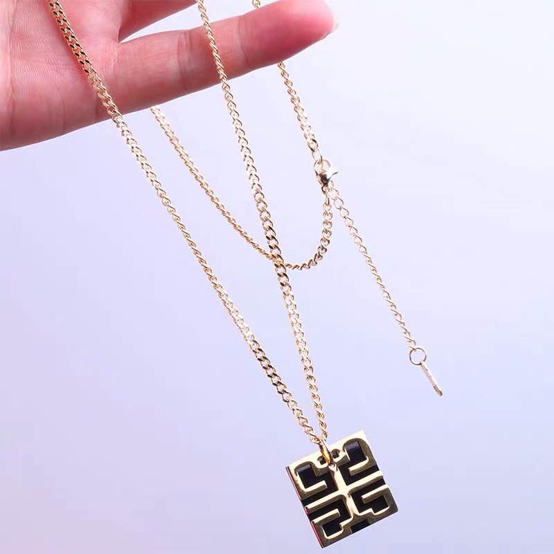 钛钢情侣项链潮时尚情人饰品男女吊坠韩时尚配饰