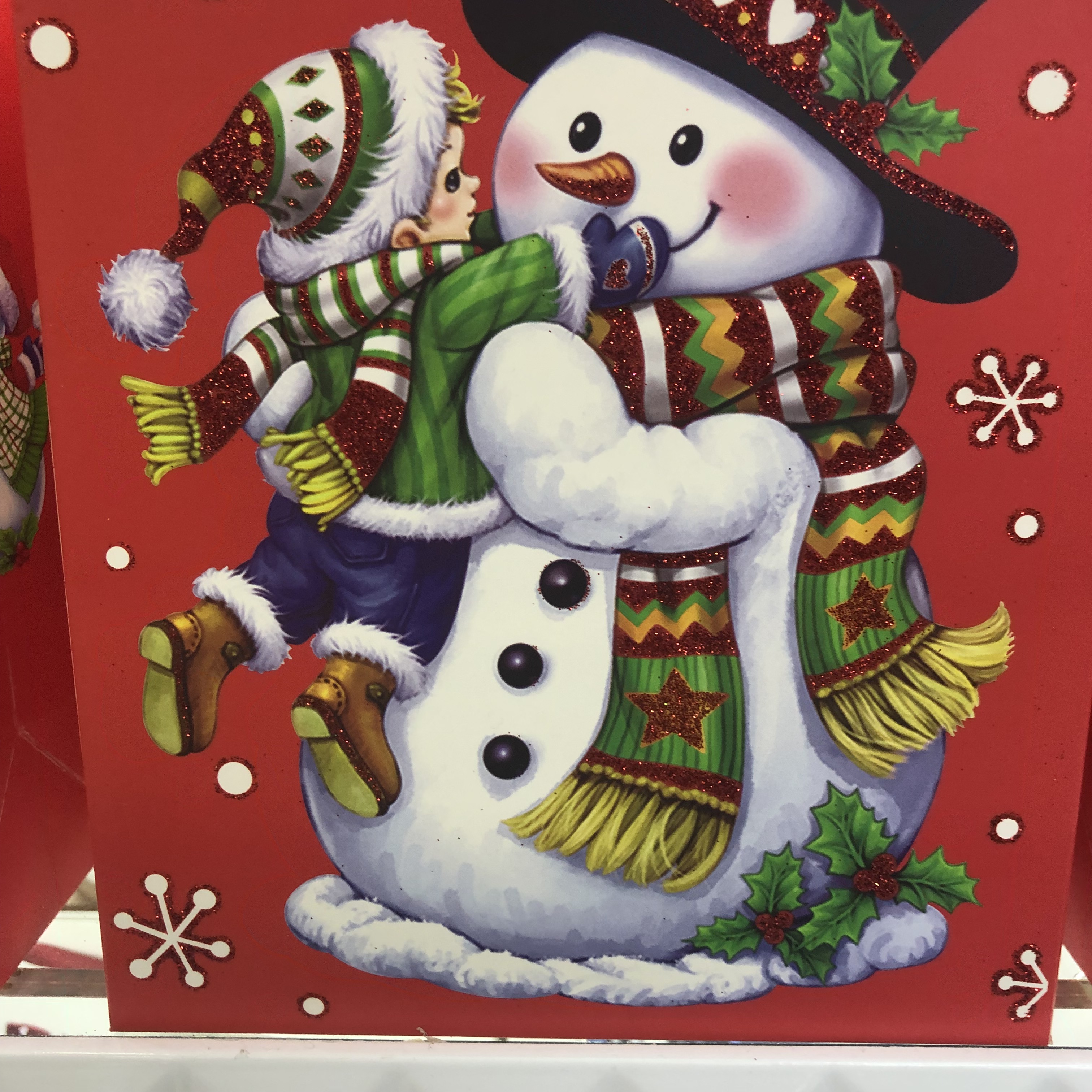 圣诞主题礼品袋 纸制品圆头礼盒定制礼盒塑料圣诞礼品袋Bag详情3