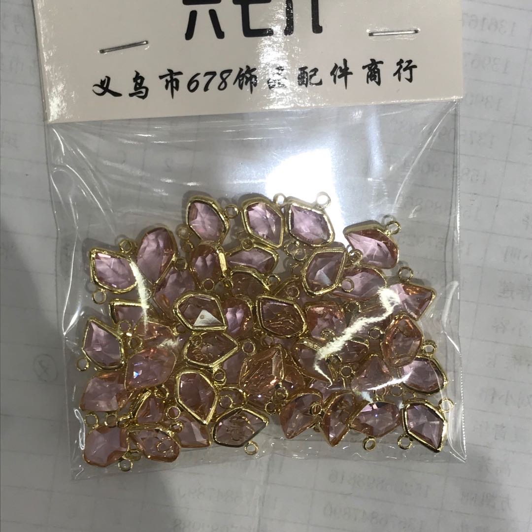 Pink young girl full of jewelry accessories