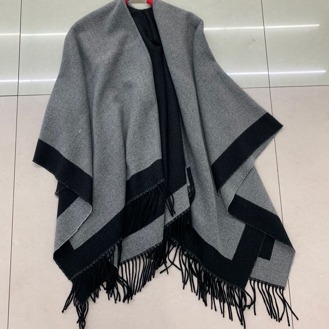 Imitation Cashmere Slit Shawl Fashion Scarf Shawl New Bib Manufacturers Direct Sales