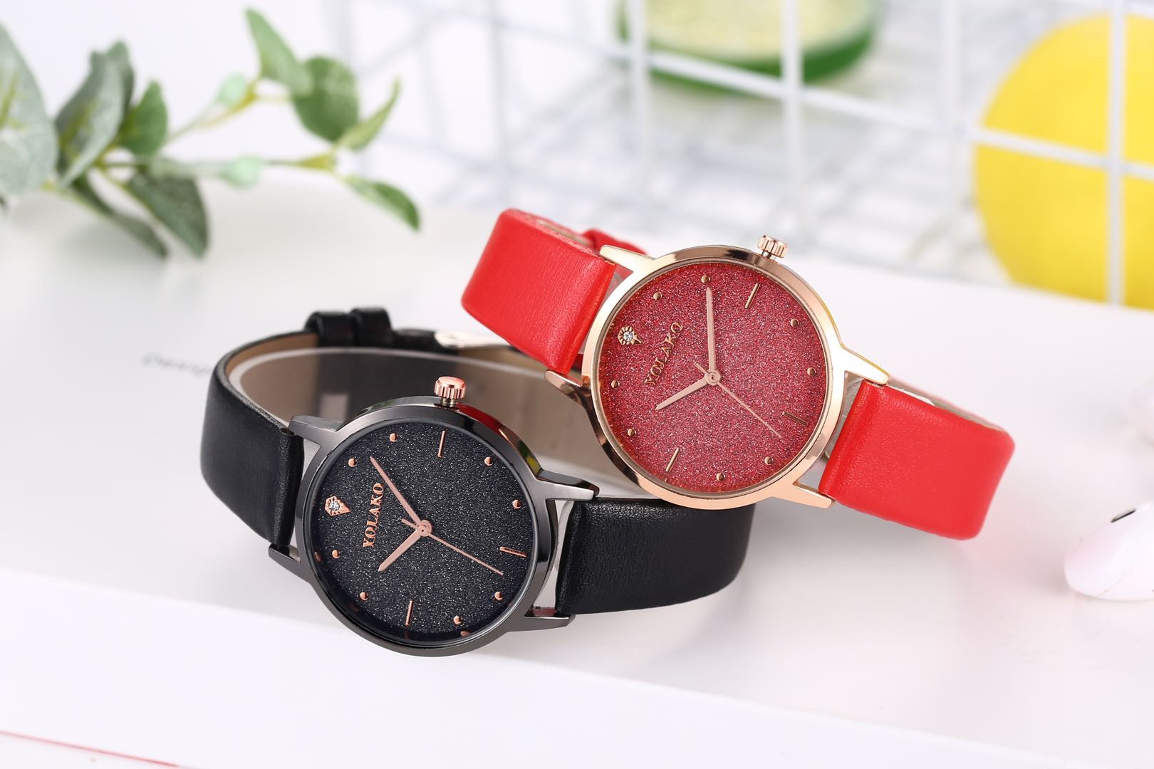 A Korean-style, fresh and stylish starry sky waterproof quartz watch for ladies pic 2