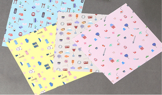 15乘15正方形单面印花学生手工折纸产品图