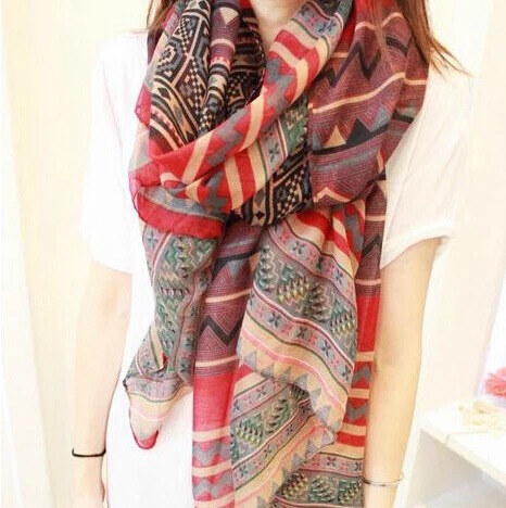 Women's Fashion Trend With The New Korean Version Of Dual-Purpose Scarf Shawl details Picture