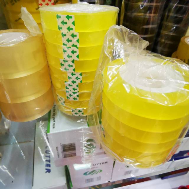 Small Office High Adhesive Transparent Tape Large Roll Sealing Tape Logistics Express Packaging Tape Wide Sealing Box With White Transparent Whole Box Batch