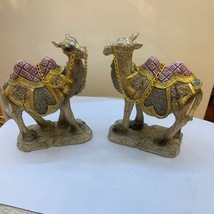 树脂工艺品金箔骆驼摆件家居装饰品办公室玄关摆件