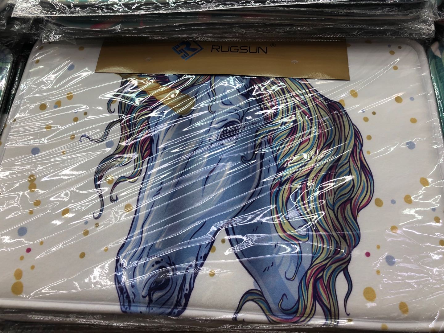 蓝色马地垫浴室防滑垫门垫卧室进门门口脚垫地毯吸水垫子卫生间地垫