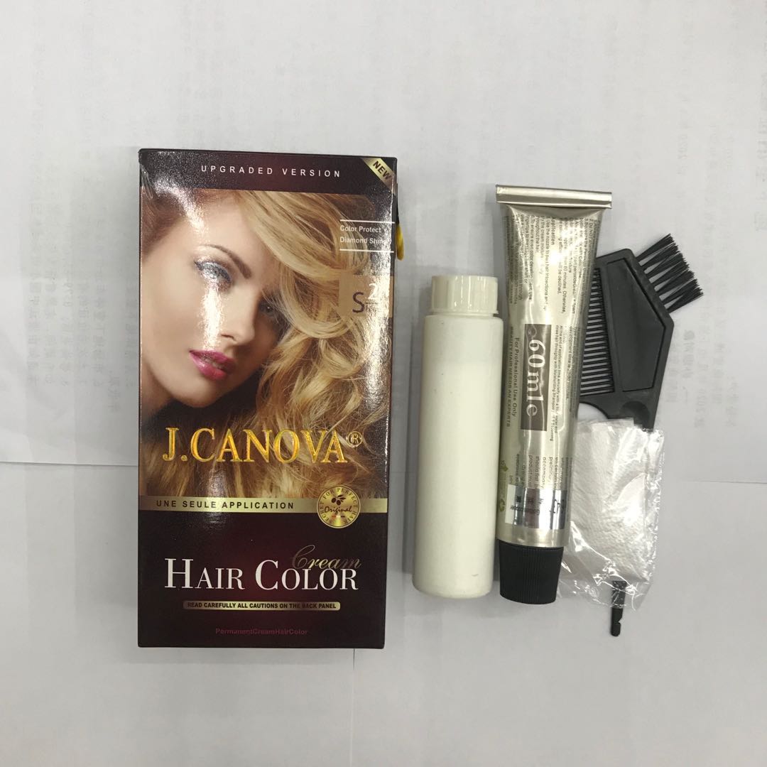 Ladies' golden yellow plant-based hair dye, a natural homemade hair dye cream, a perfect tool for both men and women details Picture