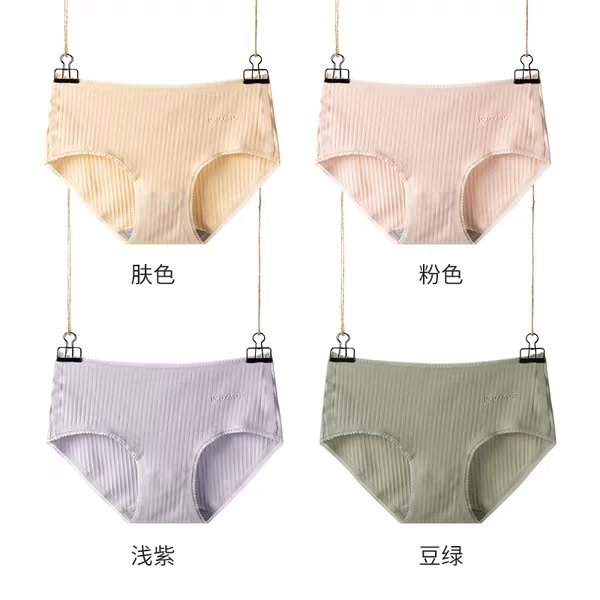 新款针织棉时尚蕾丝少女内裤安全裤三角裤产品图