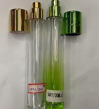 3497螺口瓶玻璃香水瓶电化铝高档喷雾化妆品包装分装空瓶