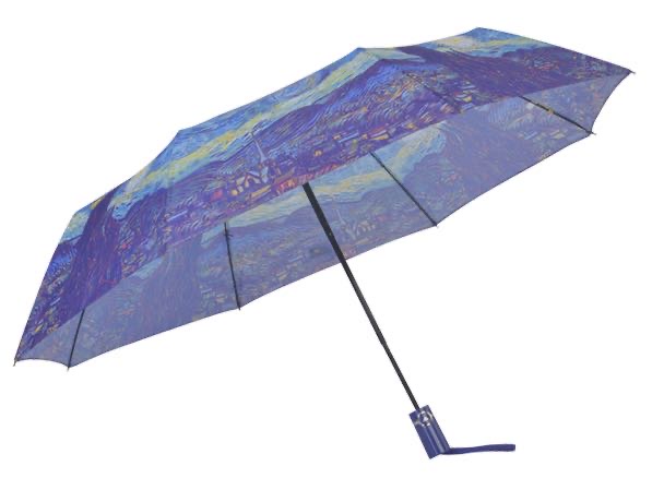 三折半自动名画 雨伞全自动三折伞女晴雨两用伞折叠遮阳伞太阳伞防晒防紫外线