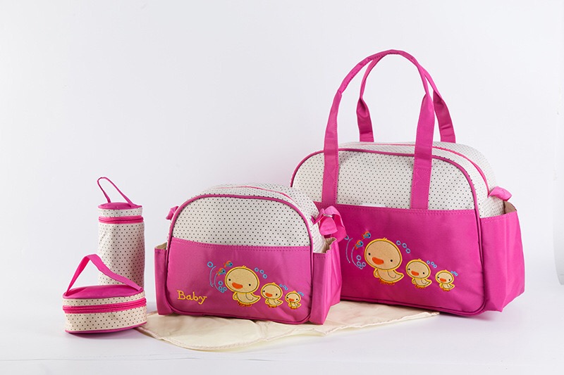 多功能大容量妈妈包五件套妈咪包小鸭子手提斜跨包细节图