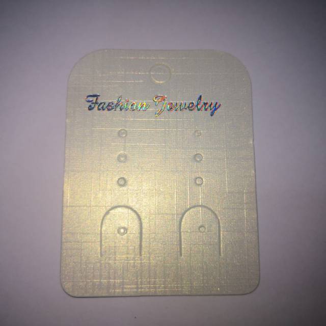 Factory direct sales of paper card accessories, customized earring card paper tags, white rectangular shapes