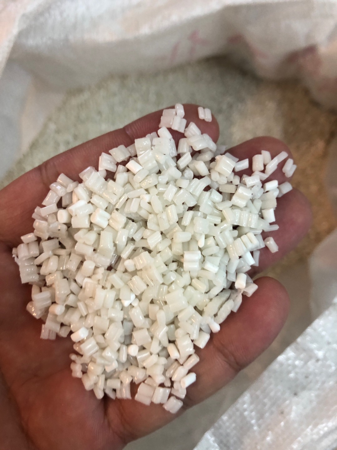 Haoyun Plastic Milky white granular highly malleable propylene (recycled material) details Picture