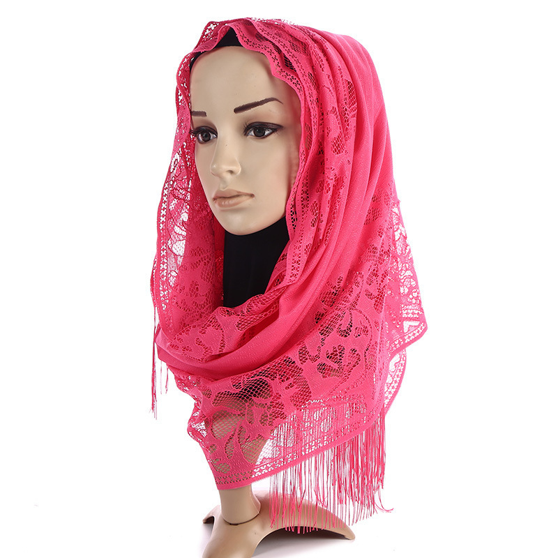 围巾女时尚百搭爆款薄款穆斯林包头头巾细节图