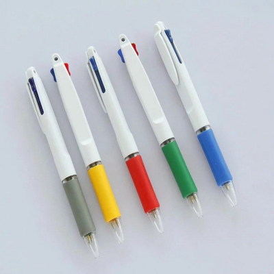 Press Two-Color Ballpoint Pen Plastic Pen Two-Color Advertising Pen Printing Logo Two-Color Pen Transparent Pen Multi-Color Pen Customization