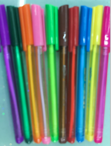彩色圆珠笔书写顺滑多色搭配性价比高10支装
