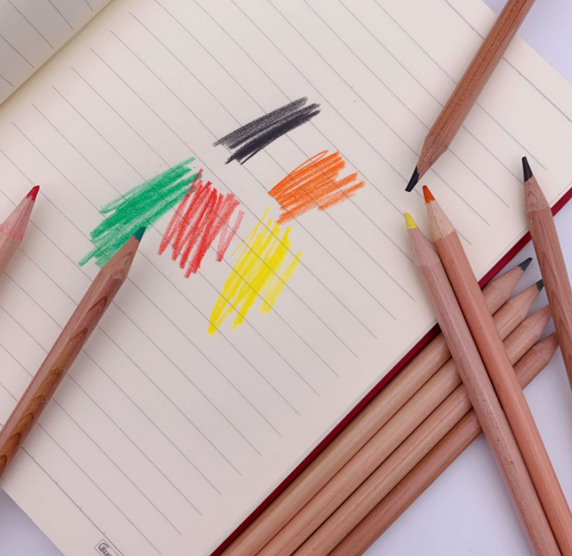 Environmental Wood Color Pencil Round Rod Advanced Core Color Lead Art Painting Brush details Picture