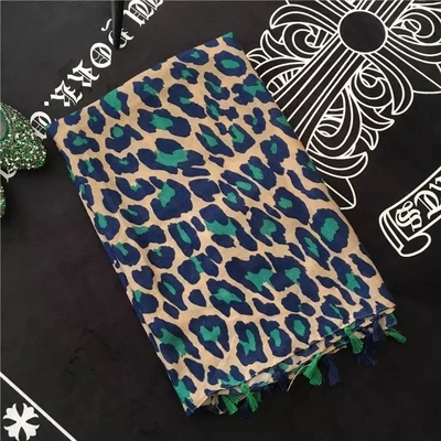 Leopard Print Scarf Long Silk Scarf Temperament Lady Fashion