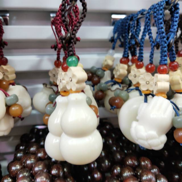 象牙果葫芦挂坠手工艺品，佛教工艺品