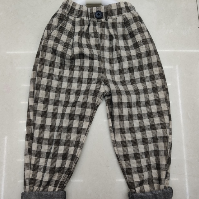 Baby winter casual trousers women winter clothes children wear warm baby and velvet padded pants thumbnail