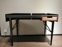 帝艾casa1.2皮木结合书桌意大利原创设计